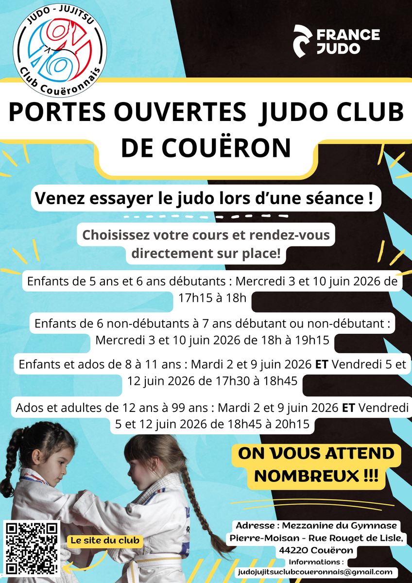 📣 PORTES OUVERTES DU CLUB 📣