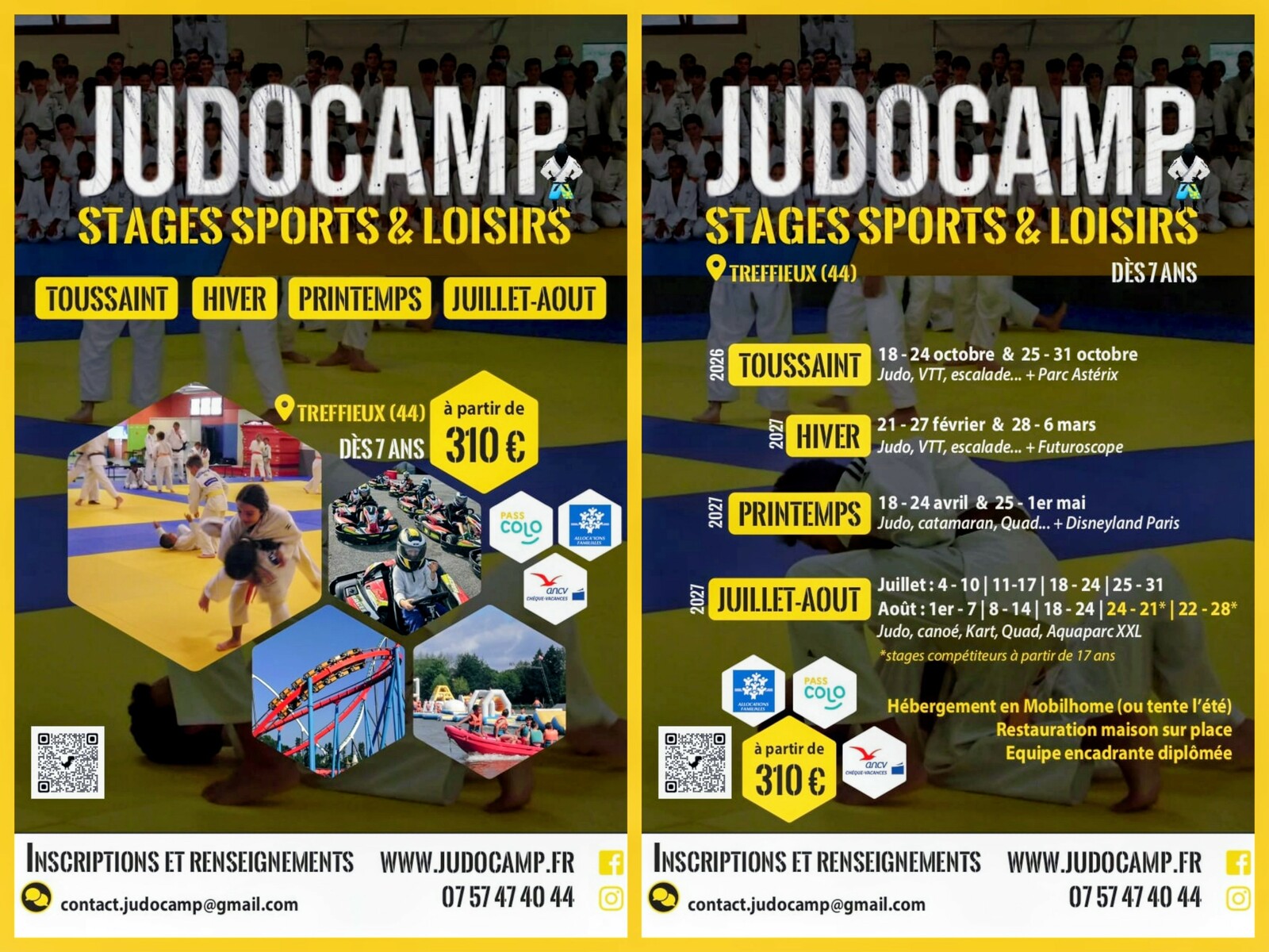 🥋 Le Judo Club de Couëron vous propose : découvrez le Judocamp !