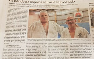 🎙️ Le Club de Judo de Couëron à l’honneur dans la presse ! 🥋