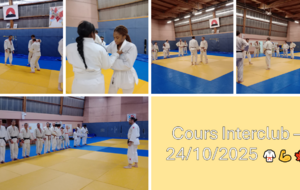 Cours interclub octobre 2025 💪🥋
