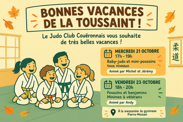 Vacances de la Toussaint et cours pendant les vacances 🍁