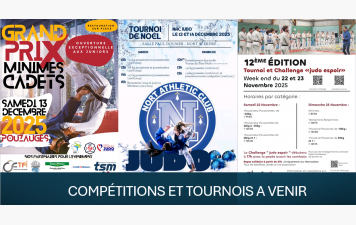 Informations tournois à venir Novembre/Décembre 2025