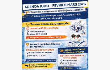 Prochains tournois et évènement à venir 💪