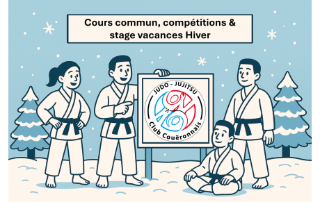 Prochains rendez-vous du club – Cours commun, compétitions &amp; stage vacances Hiver ❄